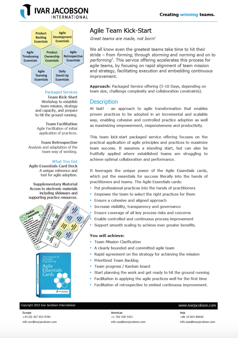 Agile Essentials Flyer