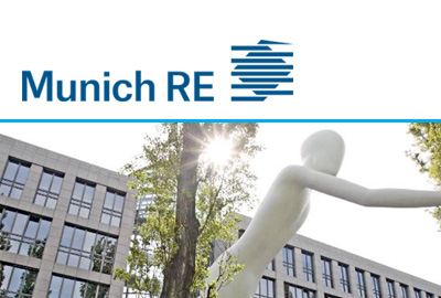 Munich RE front of offices with statue image. Selecting this leads to a case study for IJI agile transformation with Munich Re Transforms Application Development with Lean and Agile Practices