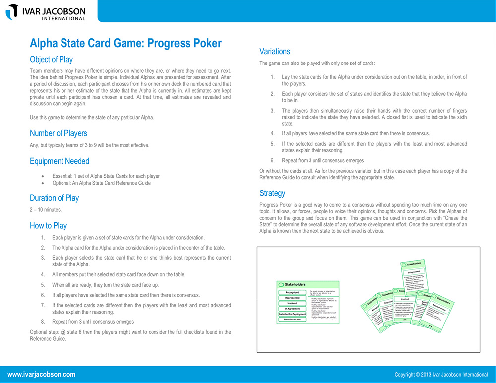 Alpha State Progress Poker Flyer