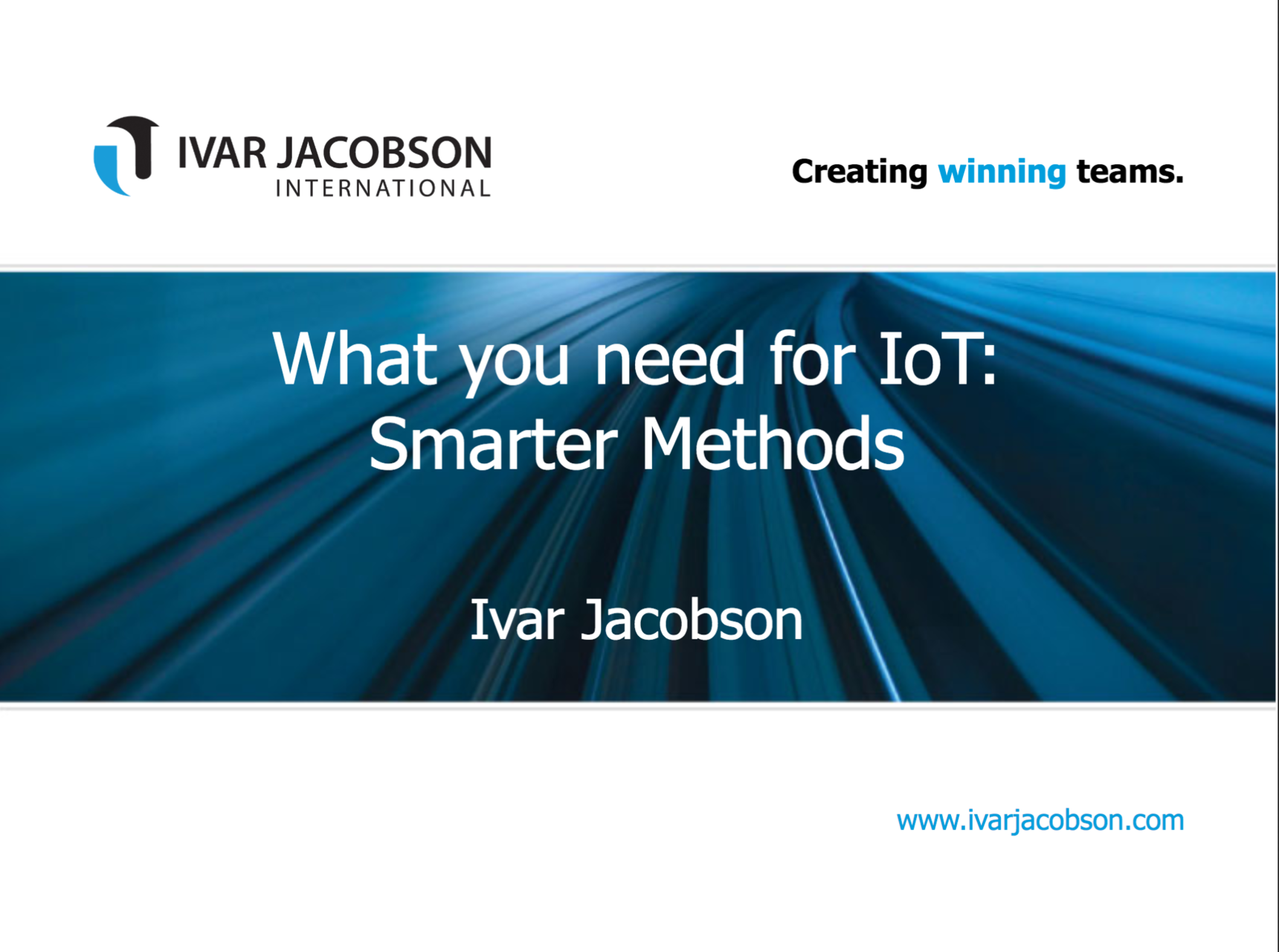 What you need for IoT