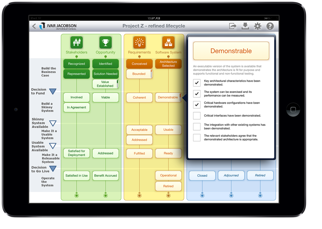 Alpha State Explorer Application - Ipad