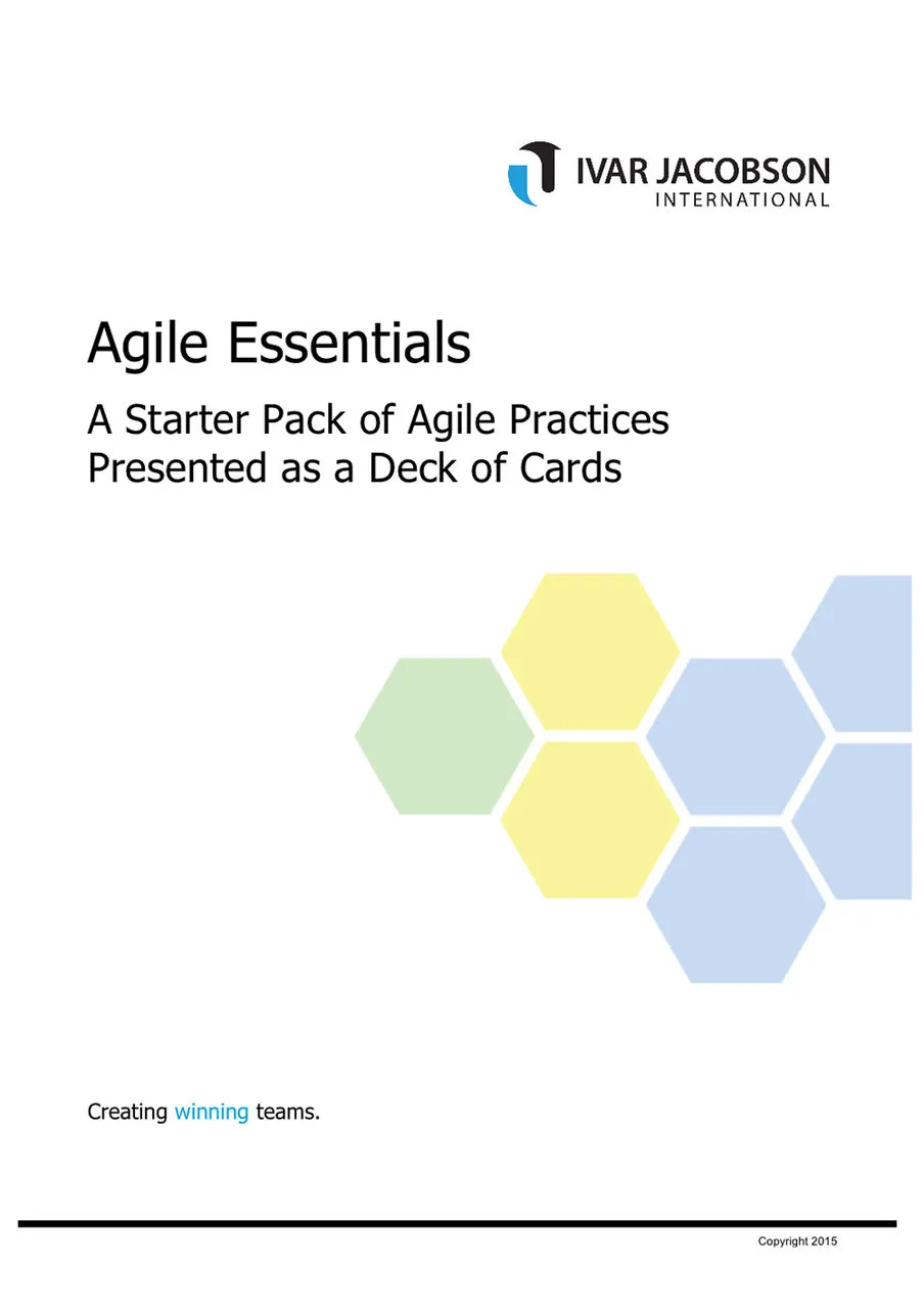 Agile Essentials Cards and Games for Software Teams