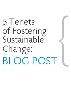 5 Tenets of Fostering Sustainable Change blog Post 
