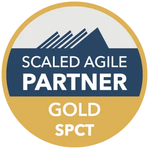 Scaled Agile Gold Partner Badge - Ivar Jacobson International