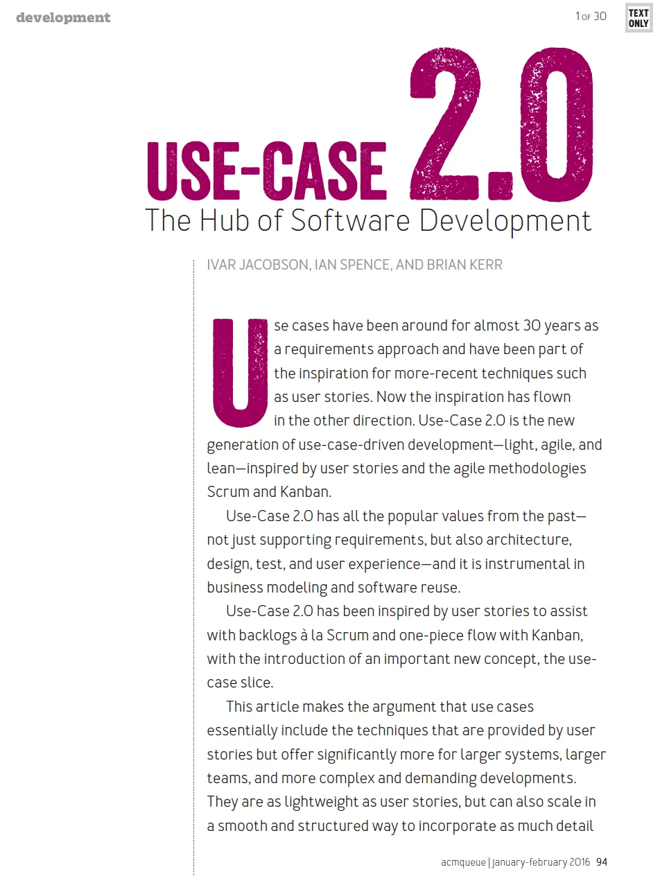 Use Cases are the Hub of the Software Development Lifecycle