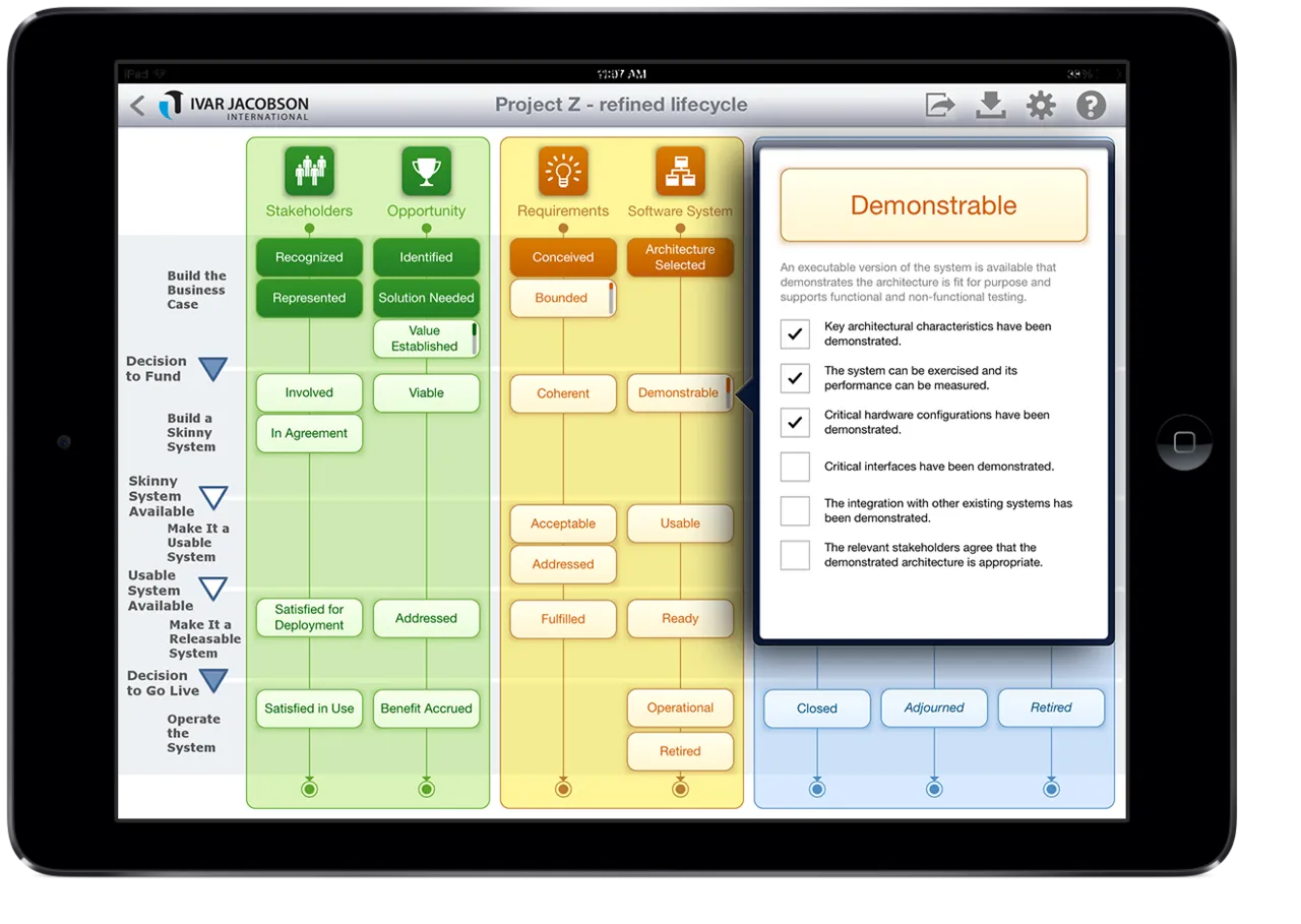 Alpha State Explorer Application - Ipad