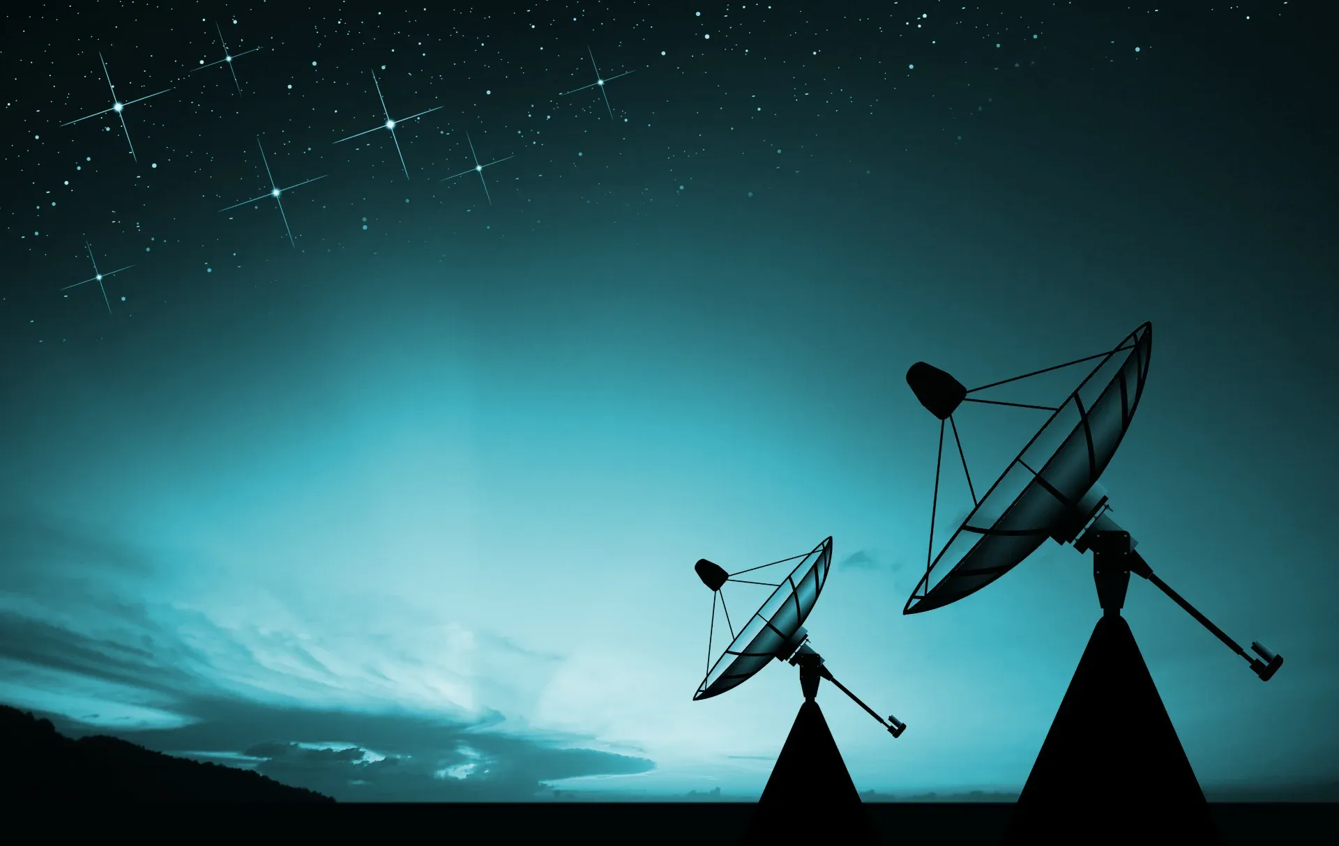 Background Image depicting life-changing technological innovation - Satellite Communication