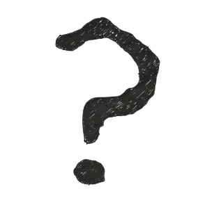 A question mark to represent problem solving