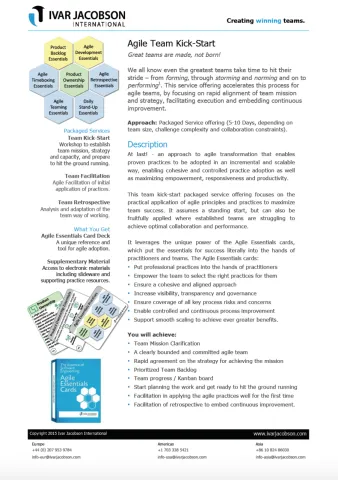 Agile Essentials Flyer