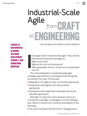 Industrial Scale Agile White Paper - Essence Agility